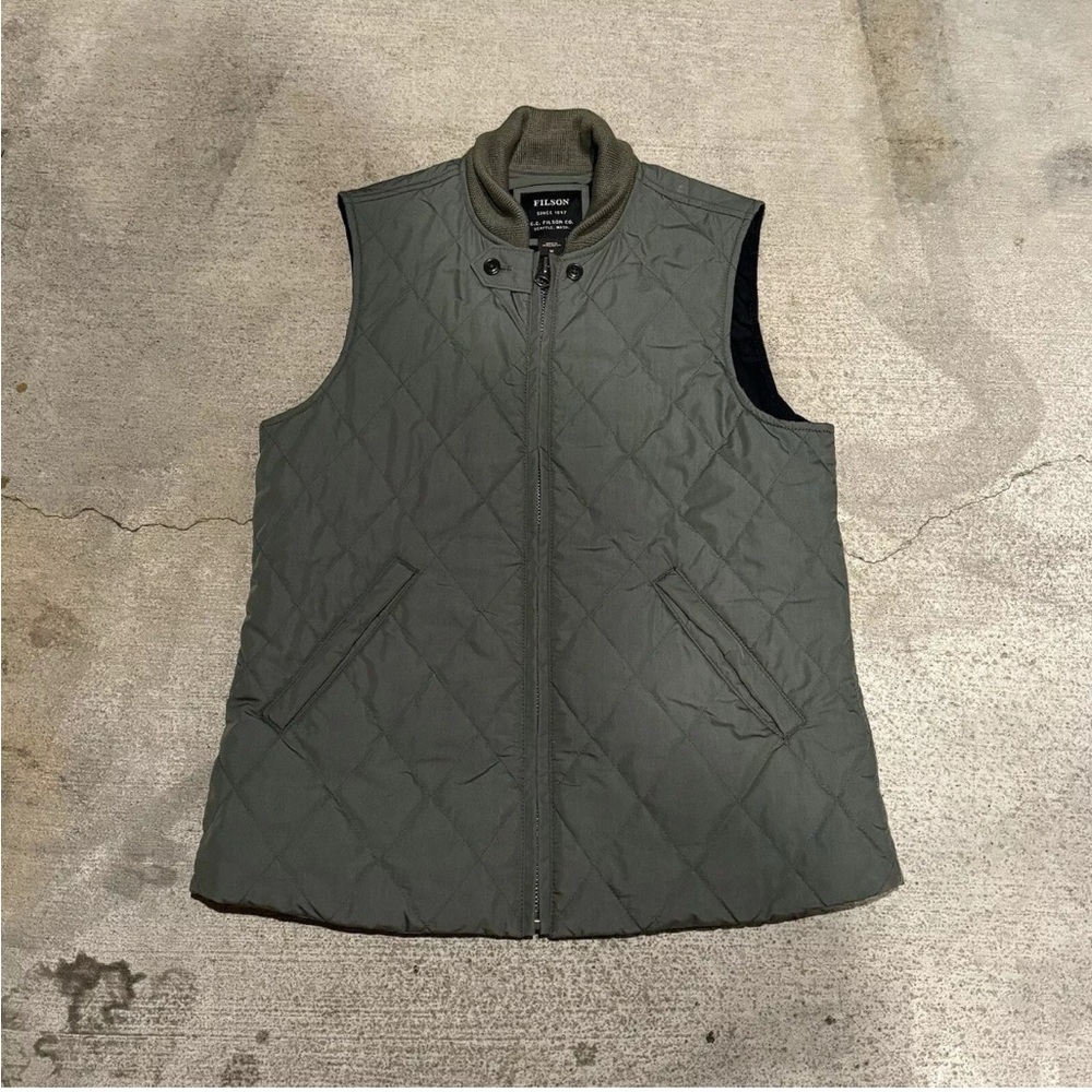 Filson Green Quilted Vest